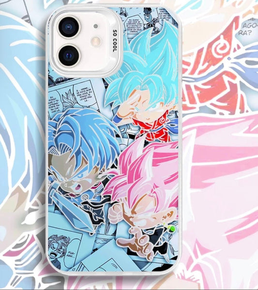 Dragon Ball Z Chibi Warriors Manga Panel Anime Phone Case