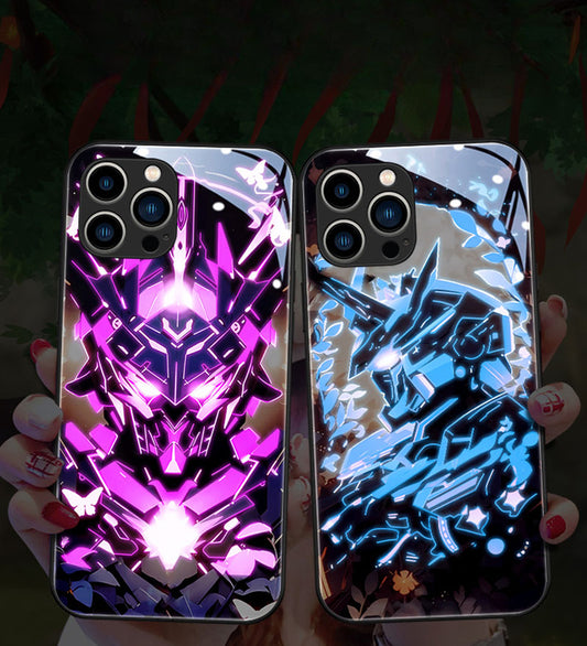 New Super Battle Armor Colorful Smart Flash Phone Case