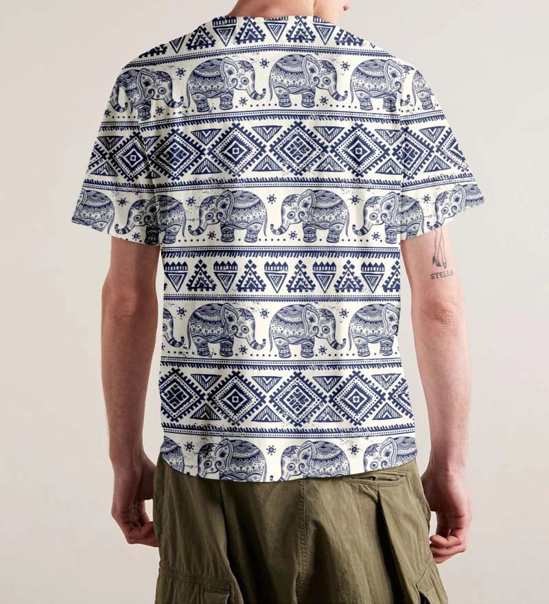 Elephants Pattern t-shirt